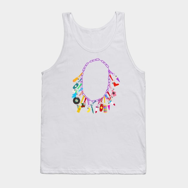 80's Charm Necklace Tank Top by jenblove